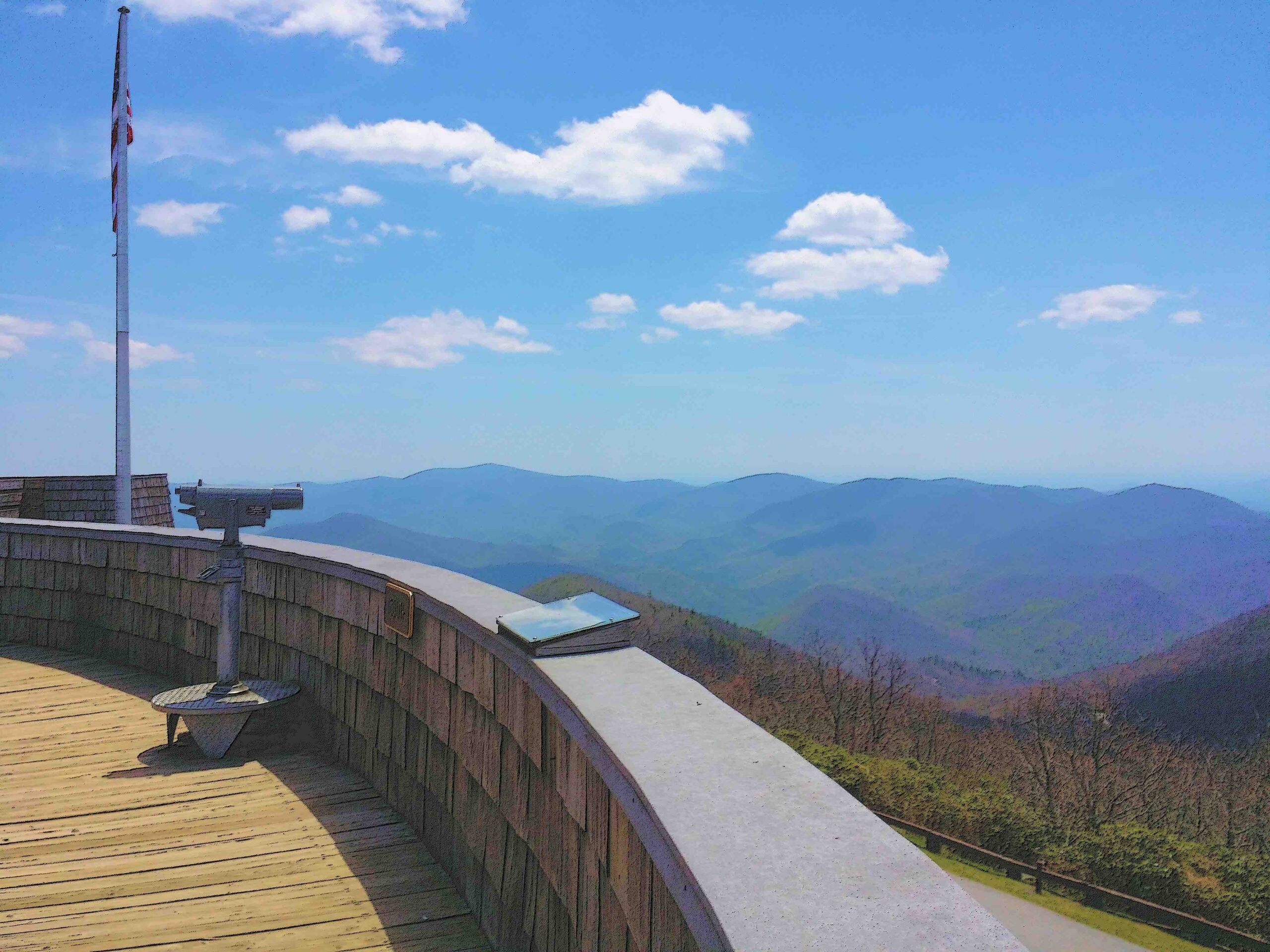 view from the top of brasstown bald
