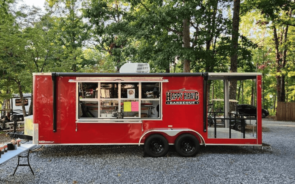 one of the best hiawassee restaurants - the happy hawg food truck