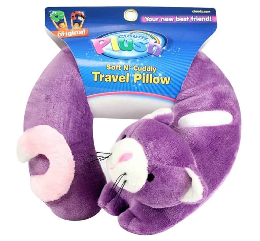 cloudz plush animal travel neck pillow for kids