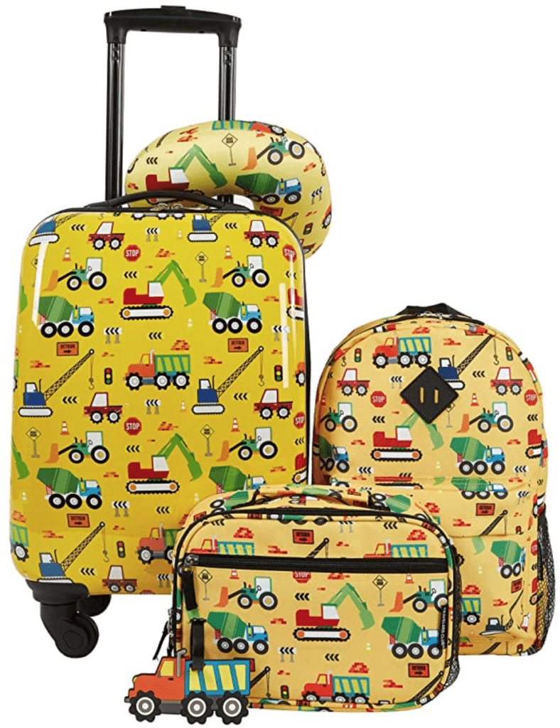 2 Pieces Kid's Luggage Set 12-inch Backpack and 16-inch Rolling Suitca –  Aiden's Corner